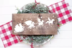 Santa Sleigh SVG - Santa and Mythical Animals SVG File Product Image 5