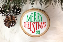 Merry Christmas 2023 SVG - Christmas Ornament SVG File Product Image 4