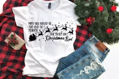 Christmas Sign SVG File - Santa and Reindeer SVG Product Image 5