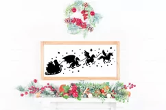 Santa Sleigh SVG - Santa and Mythical Animals SVG File Product Image 2