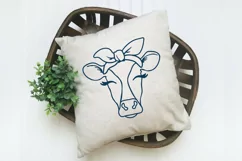 Cow SVG File - Cow with Bandana SVG Cut File Product Image 4