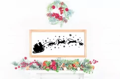 Christmas Dog and Cat Sleigh SVG File - Santa Sleigh SVG Product Image 2