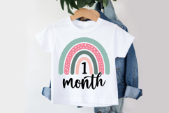 1 Month SVG | Baby Milestone SVG | Baby SVG | Newborn SVG Product Image 3