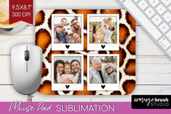 Animal Print Photo Mouse Pad PNG - Wild Animal Picture Frame Product Image 1