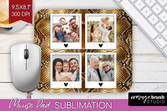 Animal Print Photo Mouse Pad PNG - Wild Animal Picture Frame Product Image 1