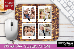 Animal Print Photo Mouse Pad PNG - Wild Animal Picture Frame Product Image 1