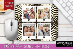 Animal Print Photo Mouse Pad PNG - Wild Animal Picture Frame Product Image 1