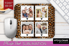 Animal Print Photo Mouse Pad PNG - Wild Animal Picture Frame Product Image 1