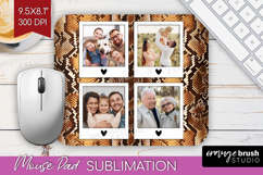 Animal Print Photo Mouse Pad PNG - Wild Animal Picture Frame Product Image 1