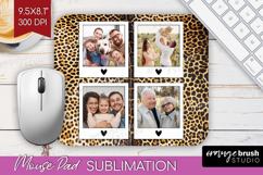 Animal Print Photo Mouse Pad PNG - Wild Animal Picture Frame Product Image 1