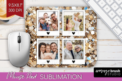 Glitter Photo Mouse Pad PNG - Sparkle Picture Frame Mouse Product Image 1