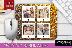 Glitter Photo Mouse Pad PNG - Sparkle Picture Frame Mouse Product Image 1