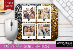 Glitter Photo Mouse Pad PNG - Sparkle Picture Frame Mouse Product Image 1