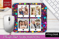 Glitter Photo Mouse Pad PNG - Sparkle Picture Frame Mouse Product Image 1