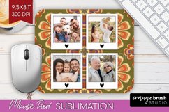 Groovy Photo Mouse Pad PNG - Flowers Picture Frame Mouse Pad Product Image 1