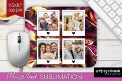 Rose Gold Photo Mouse Pad PNG - Abstract Picture Frame Mouse Product Image 1