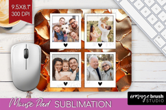 Rose Gold Photo Mouse Pad PNG - Abstract Picture Frame Mouse Product Image 1