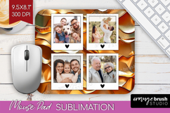 Rose Gold Photo Mouse Pad PNG - Abstract Picture Frame Mouse Product Image 1