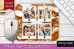 Rose Gold Photo Mouse Pad PNG - Abstract Picture Frame Mouse Product Image 1