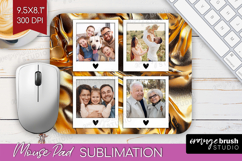Rose Gold Photo Mouse Pad PNG - Abstract Picture Frame Mouse Product Image 1