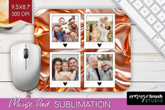 Rose Gold Photo Mouse Pad PNG - Abstract Picture Frame Mouse Product Image 1
