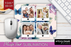 Floral Photo Mouse Pad PNG - Sping Flowers Picture Frame Pad Product Image 1
