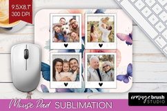 Floral Photo Mouse Pad PNG - Sping Flowers Picture Frame Pad Product Image 1