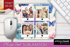 Floral Photo Mouse Pad PNG - Sping Flowers Picture Frame Pad Product Image 1