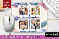 Floral Photo Mouse Pad PNG - Sping Flowers Picture Frame Pad Product Image 1