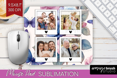 Floral Photo Mouse Pad PNG - Sping Flowers Picture Frame Pad Product Image 1