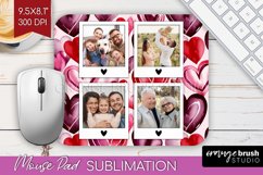 Valentines Day Photo Mouse Pad PNG - Heart Picture Frame Pad Product Image 1