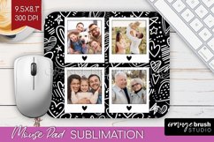 Valentines Day Photo Mouse Pad PNG - Heart Picture Frame Pad Product Image 1