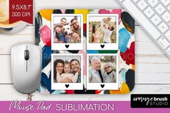 Valentines Day Photo Mouse Pad PNG - Heart Picture Frame Pad Product Image 1