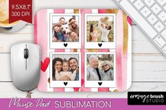 Valentines Day Photo Mouse Pad PNG - Heart Picture Frame Pad Product Image 1