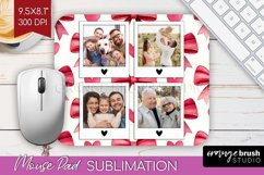 Valentines Day Photo Mouse Pad PNG - Heart Picture Frame Pad Product Image 1