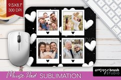 Valentines Day Photo Mouse Pad PNG - Heart Picture Frame Pad Product Image 1