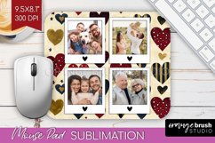 Valentines Day Photo Mouse Pad PNG - Heart Picture Frame Pad Product Image 1