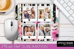 Photo Mouse Pad Sublimation, Floral Mouse Pad Picture Frame Product Image 1