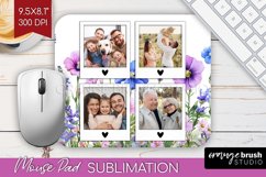 Wildflowers Photo Mouse Pad PNG - Floral Picture Frame Mouse Product Image 1