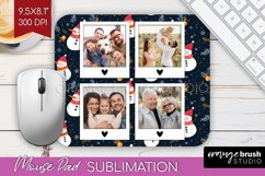 Christmas Photo Mouse Pad PNG - Snowman Picture Frame Mouse Product Image 1
