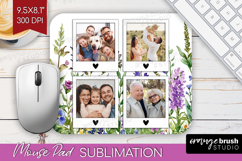 Wildflowers Photo Mouse Pad PNG - Summer Flowers Picture Pad Product Image 1