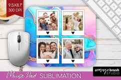 Alcohol Ink Photo Mouse Pad PNG - Marble Picture Frame Mouse Product Image 1