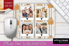 Pumpkun Photo Mouse Pad PNG - Fall Picture Frame Mouse Pad Product Image 1