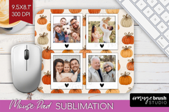 Pumpkun Photo Mouse Pad PNG - Fall Picture Frame Mouse Pad Product Image 1