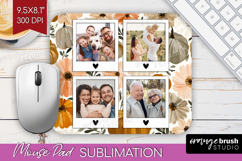 Pumpkun Photo Mouse Pad PNG - Fall Picture Frame Mouse Pad Product Image 1