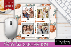 Pumpkun Photo Mouse Pad PNG - Fall Picture Frame Mouse Pad Product Image 1