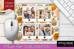 Pumpkun Photo Mouse Pad PNG - Fall Picture Frame Mouse Pad Product Image 1