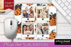 Pumpkun Photo Mouse Pad PNG - Fall Picture Frame Mouse Pad Product Image 1