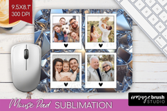 Gem Texture Photo Mouse Pad PNG - Gemstone Picture Frame Pad Product Image 1