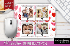 Heart Pattern Photo Mouse Pad PNG - Valentines Day Picture Product Image 1